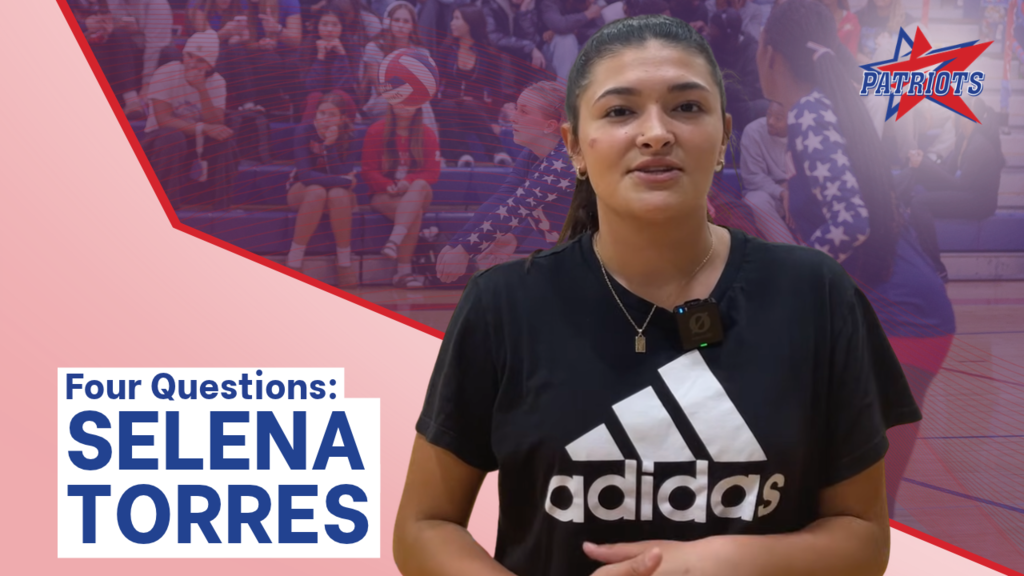 showcase sports tv graphic with image of bhs volleyball player selena torres