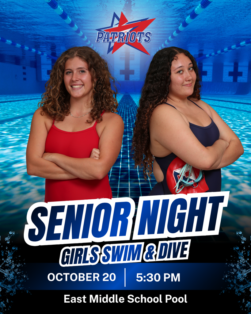 girls swim senior night graphic with pictures of senior bhs swimmers