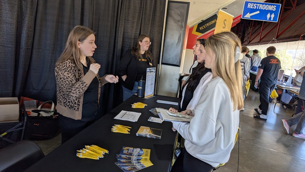 College fair at the Arena