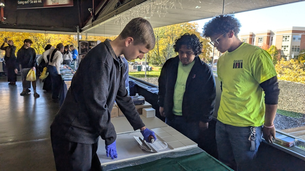 College fair at the Arena
