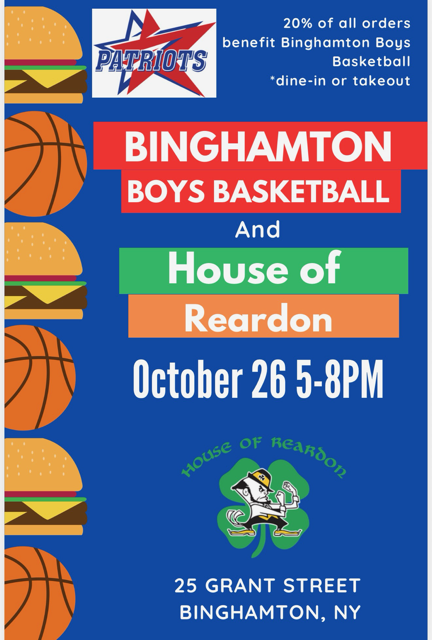 flyer for fundraiser at house of reardon