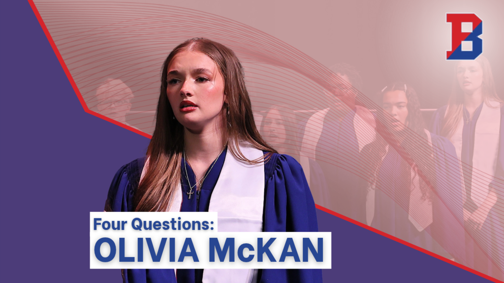Showcase Arts tv graphic with image of olivia mckan