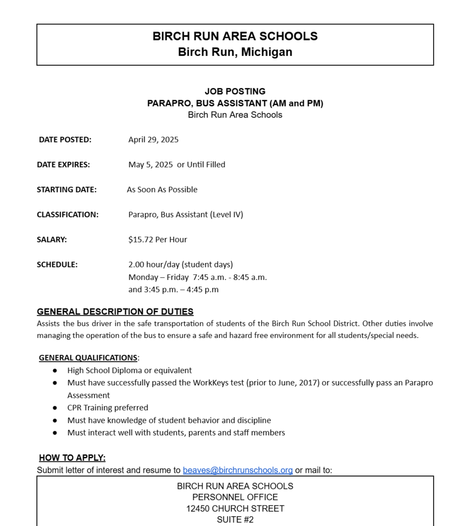 job posting