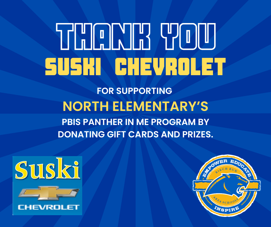 Thank you Suski for supporting PBIS.