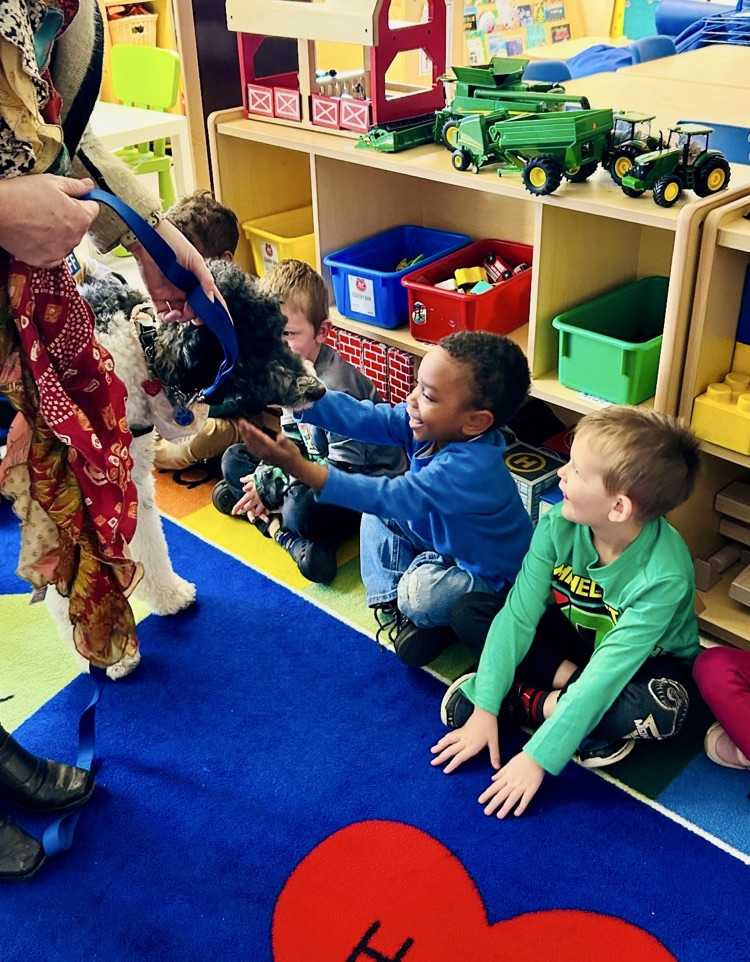 nova meets the students.