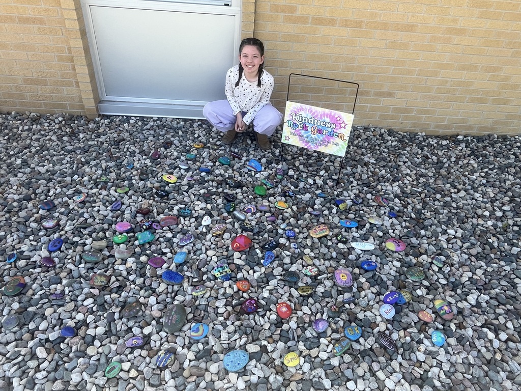 Here is our rock garden!