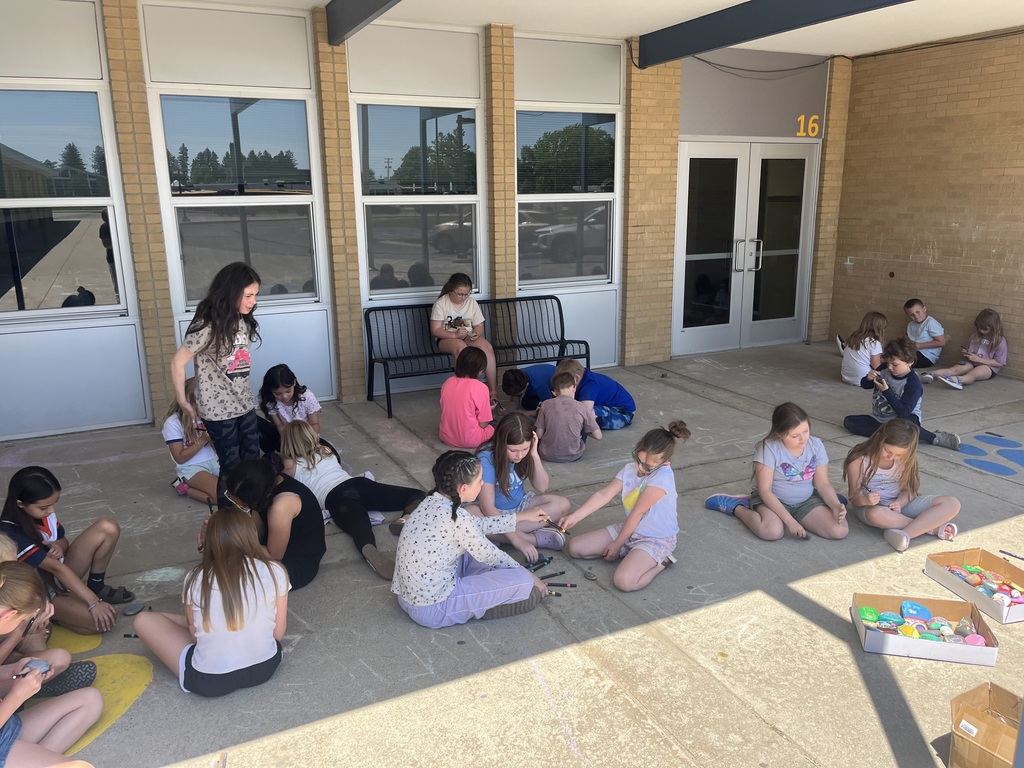 Kindness club loved painting the rocks.
