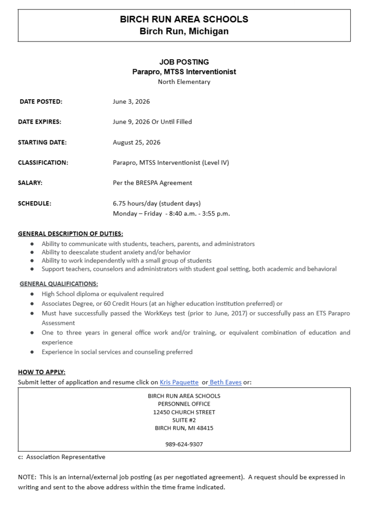 MTSS Intrventionist