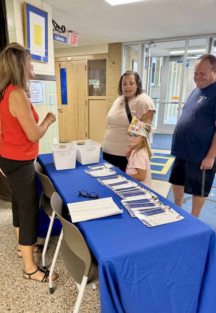 thank you to Mrs. Bitterman volunteering to run the welcome table  