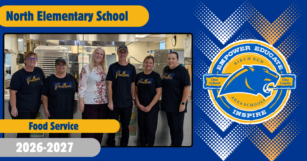 Left to Right: Miss Nichole, Miss Betty, Jill Benkert (Food Director), Mr. Mike, Miss Megan, and Miss Kelly