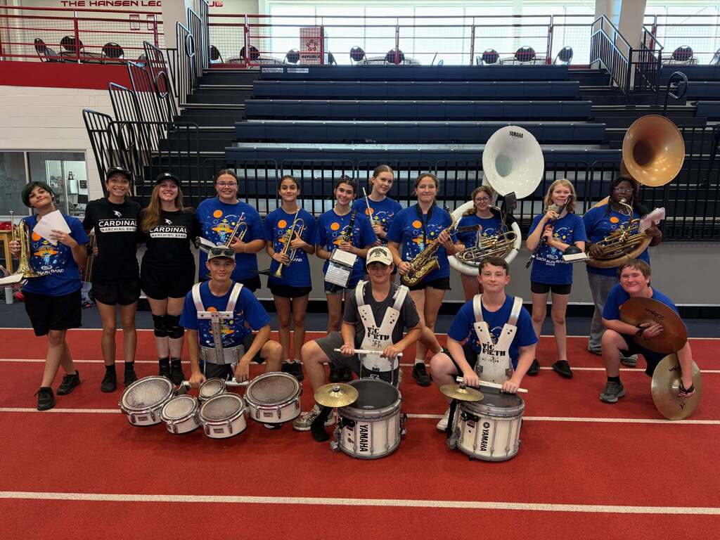 Photo of Birch Run Band with alumni