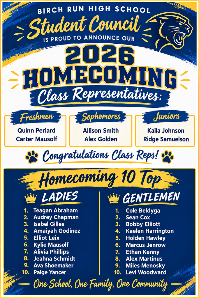 Homecoming Representatives announced