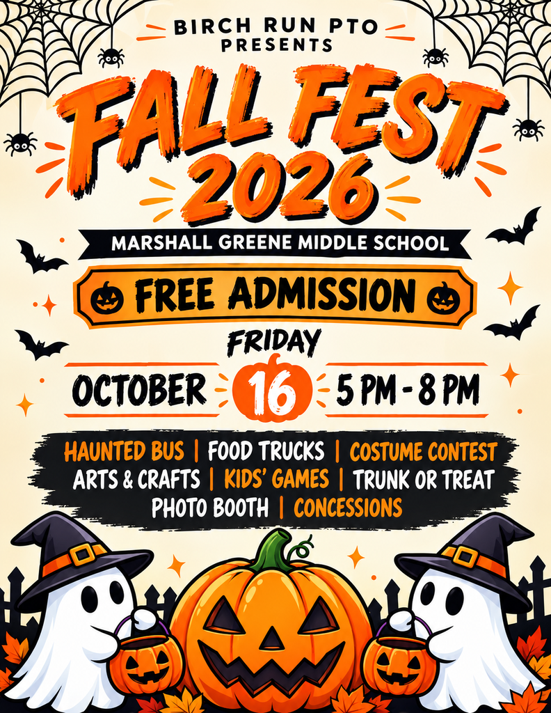 Fall Fest Oct 16th 5-8pm, free! at Marshall Greene MS