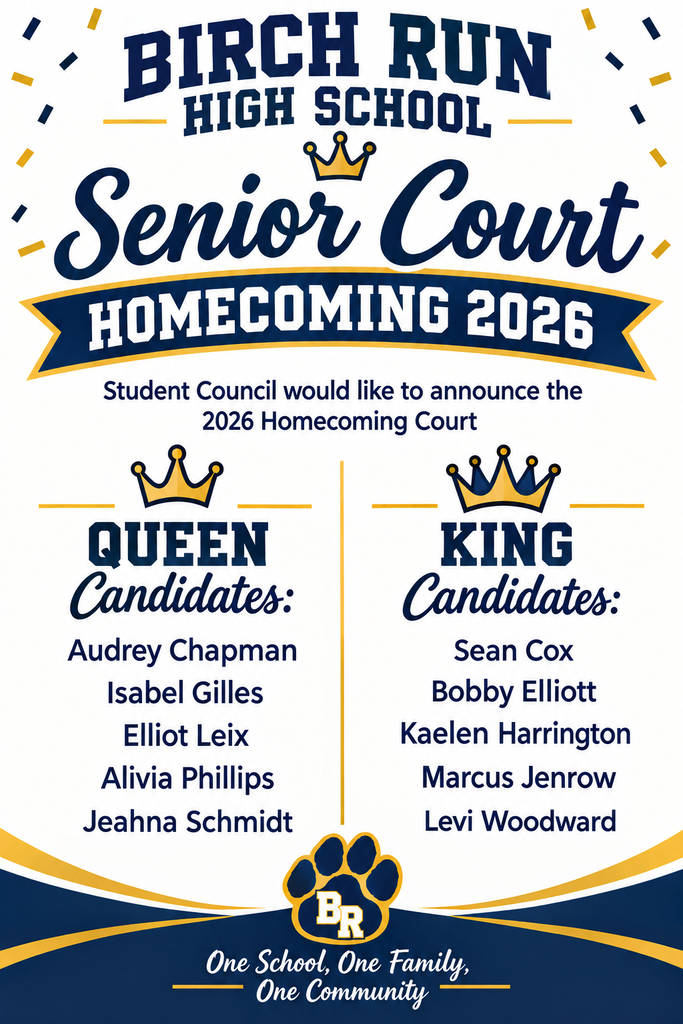 Homecoming court announcement