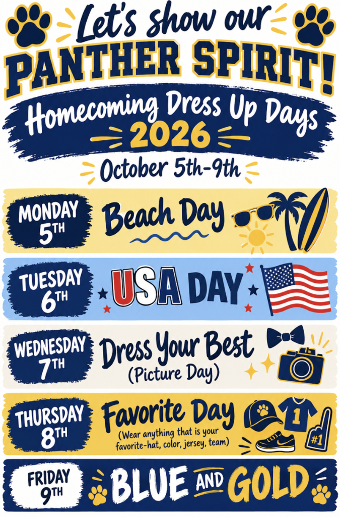 Homecoming Dress Up Days 2026