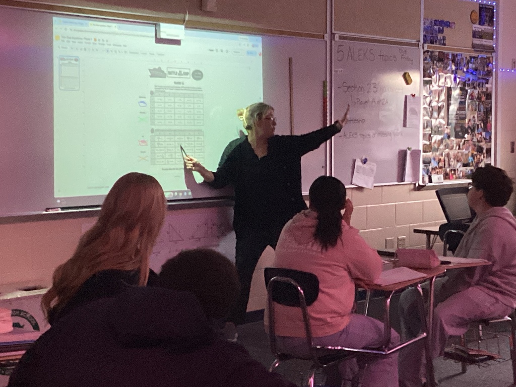 Mrs. Rosencrants explaining