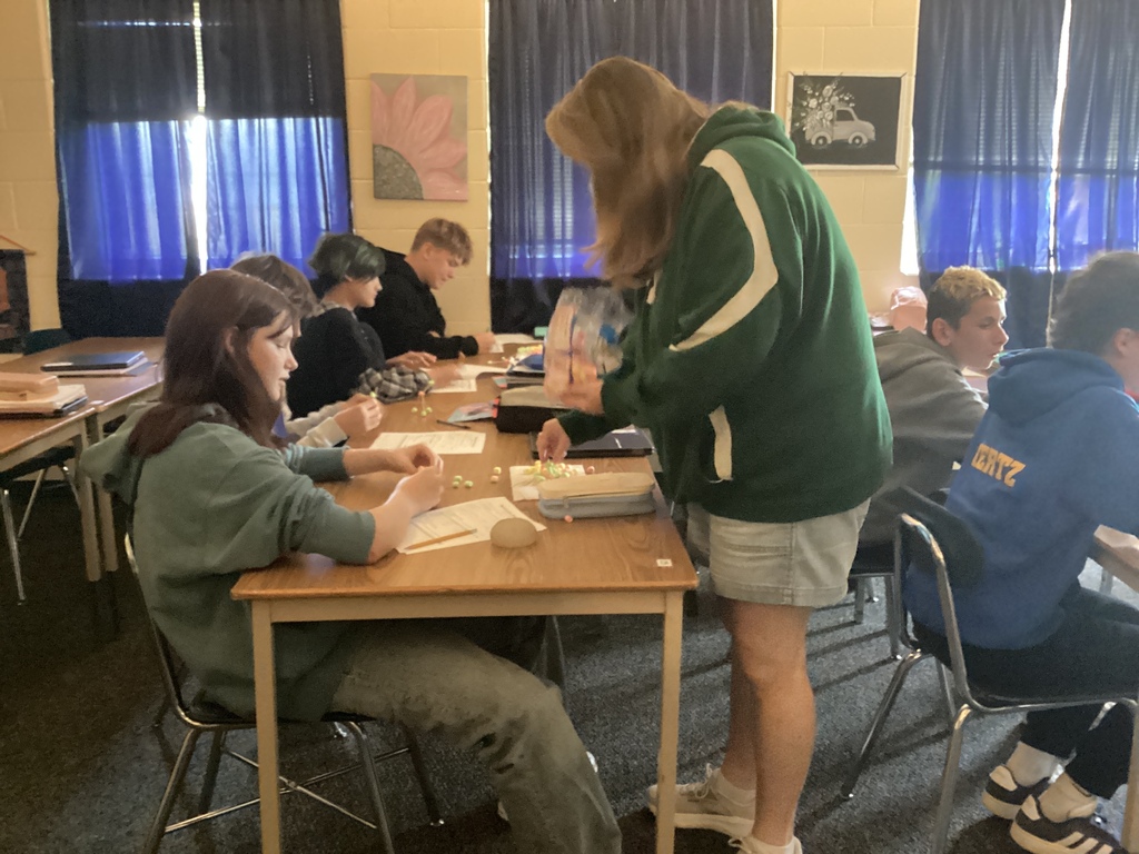 Mrs. Cole helping students