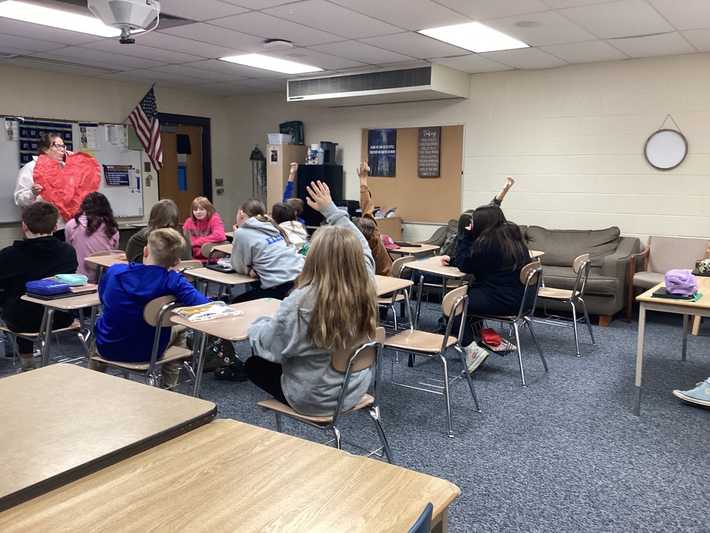students answering questions