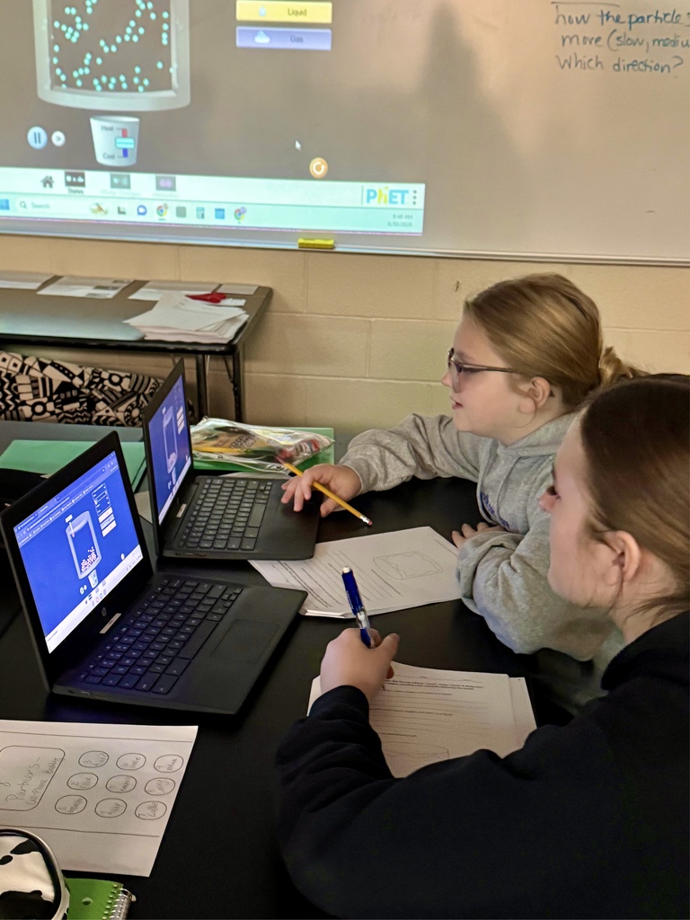 Students working