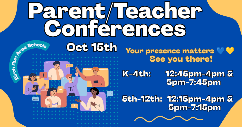 Parent Teacher Conferences Oct 15th