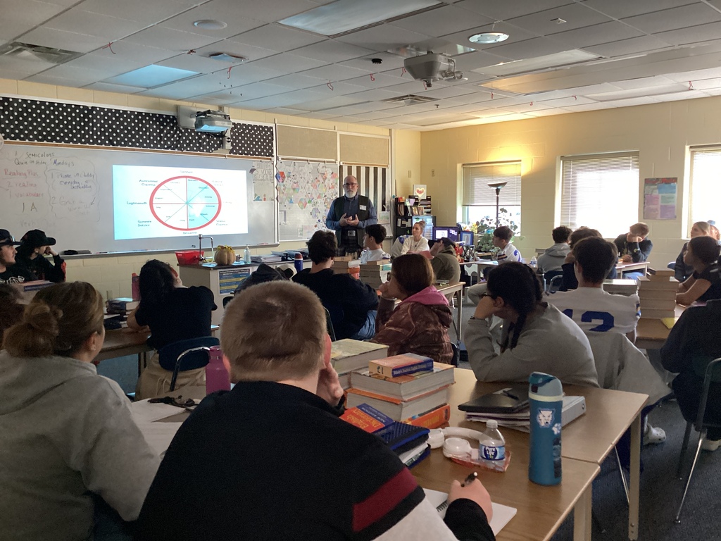 Dr. Ellis teaching about the Celtic Origins of Halloween