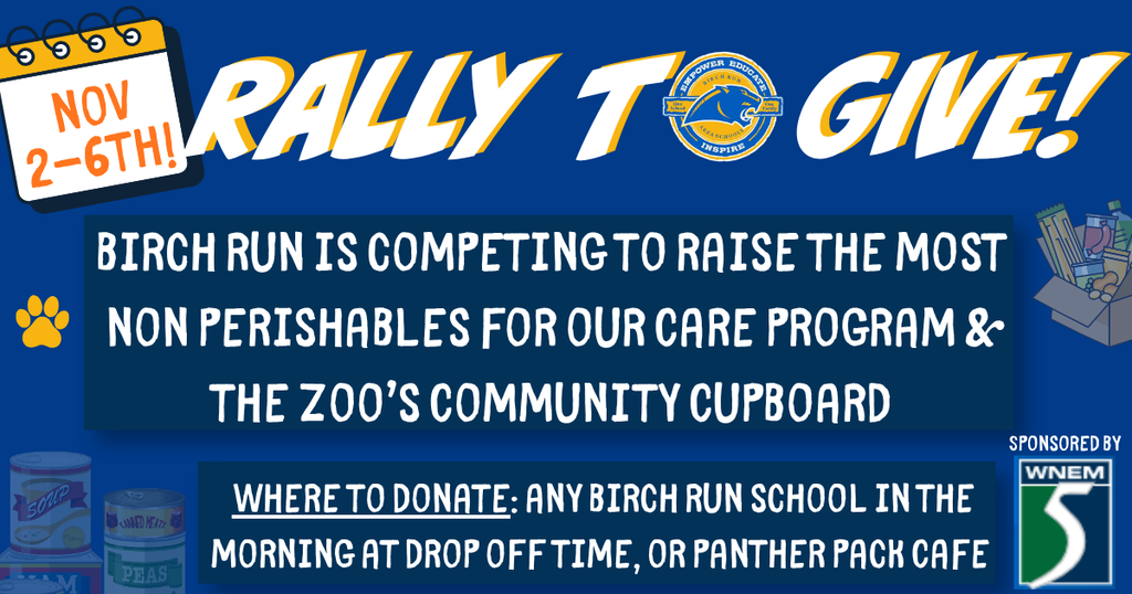 Rally to Give Nov 2-6 Food Drive!