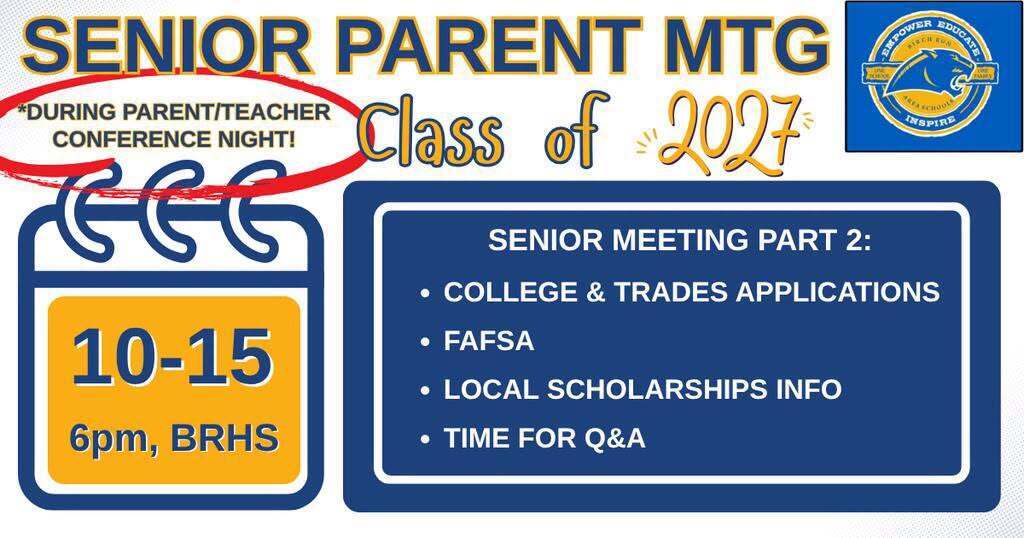 Parent Mtg 10-15-26 at 6pm