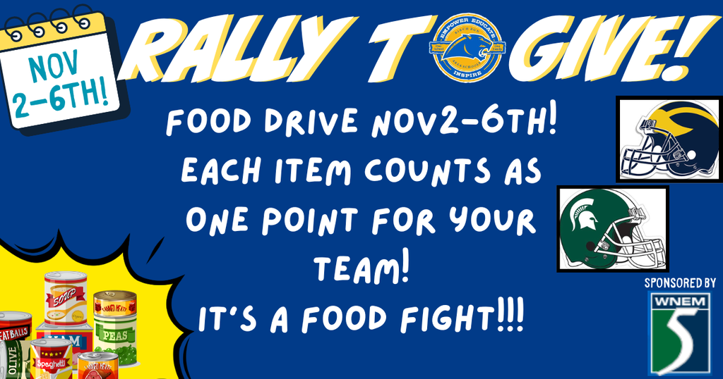 Rally to Give Food Fight Nov 2-6