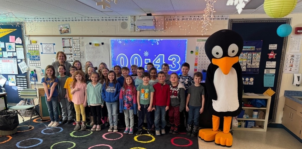 2nd grade students with Jiji