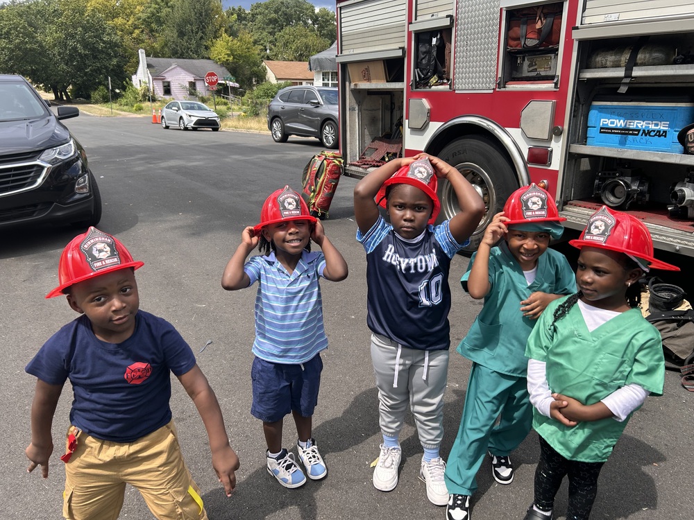 Future firefighters at Princeton