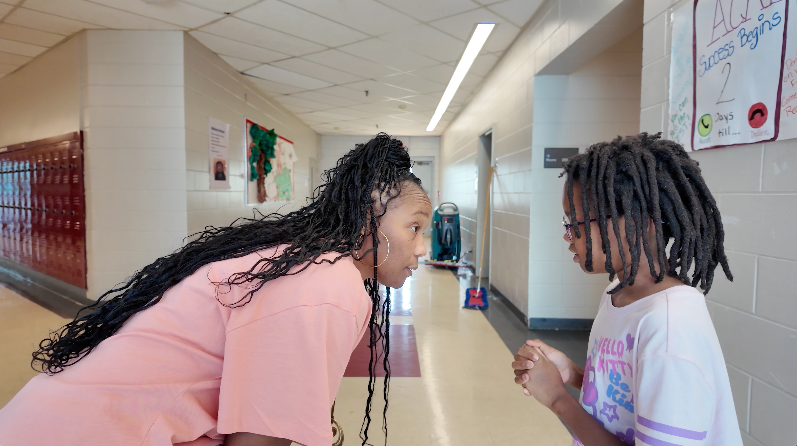 Arrington's school counselor, Jameka Williams was inspired to pursue her role because she loves helping and serving. She lends an ear to scholars and helps them through their personal challenges.