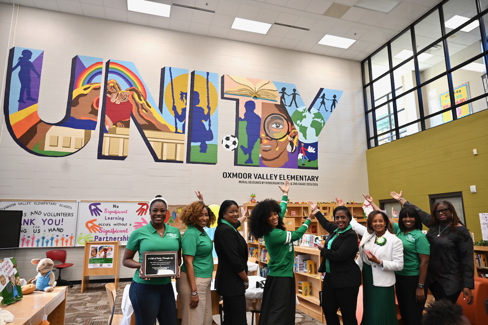 UNITY mural donated by the Magic City (AL) Chapter of The Links, Incorporated