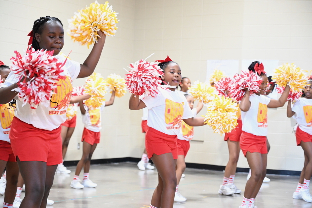 West End Academy cheer squad