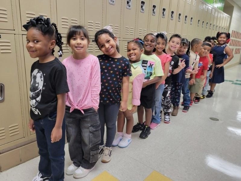 students in attendance at Washington K-8 School