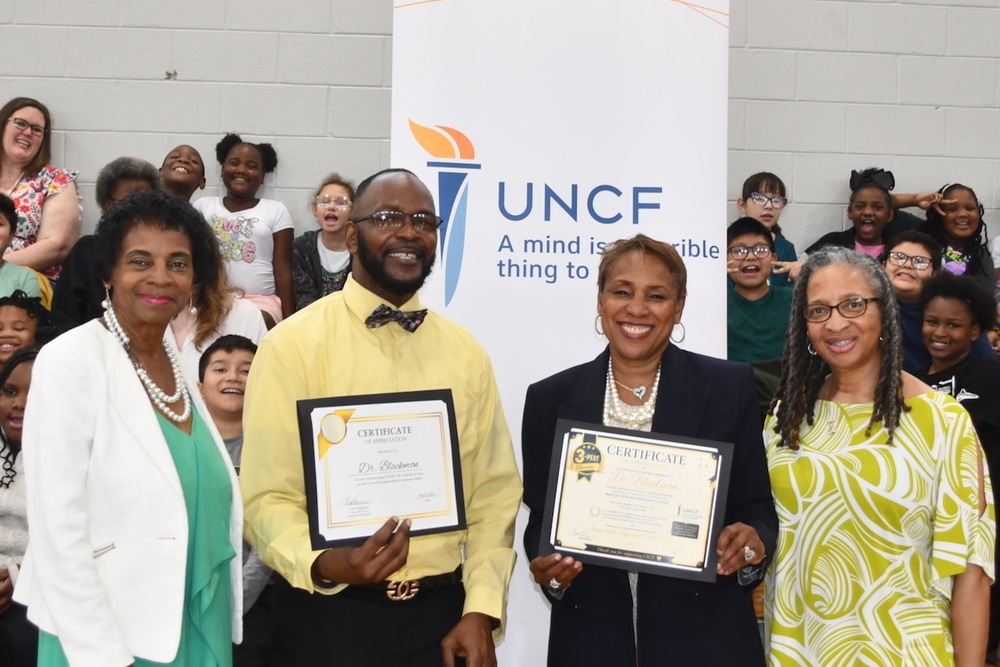 UNCF top fundraiser -- Martha Gaskins Elementary!