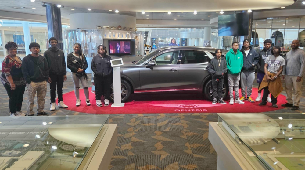 Parker students on a field trip to Hyundai
