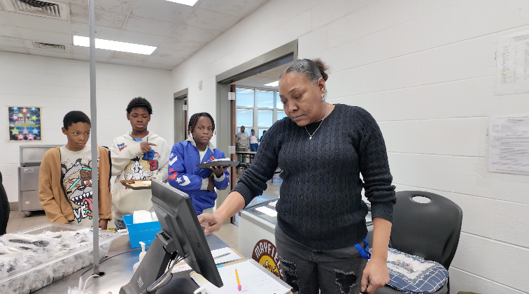 Angela Campbell, lunchroom manager at Jones Valley Middle School