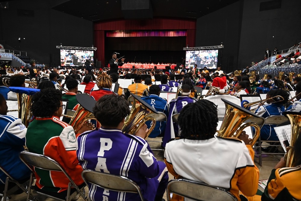 All-City Band at Annual Christmas Music Festival in Dec. 2025