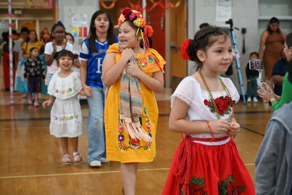 Hispanic Heritage Month Parade of Flags at Martha Gaskins Elementary School