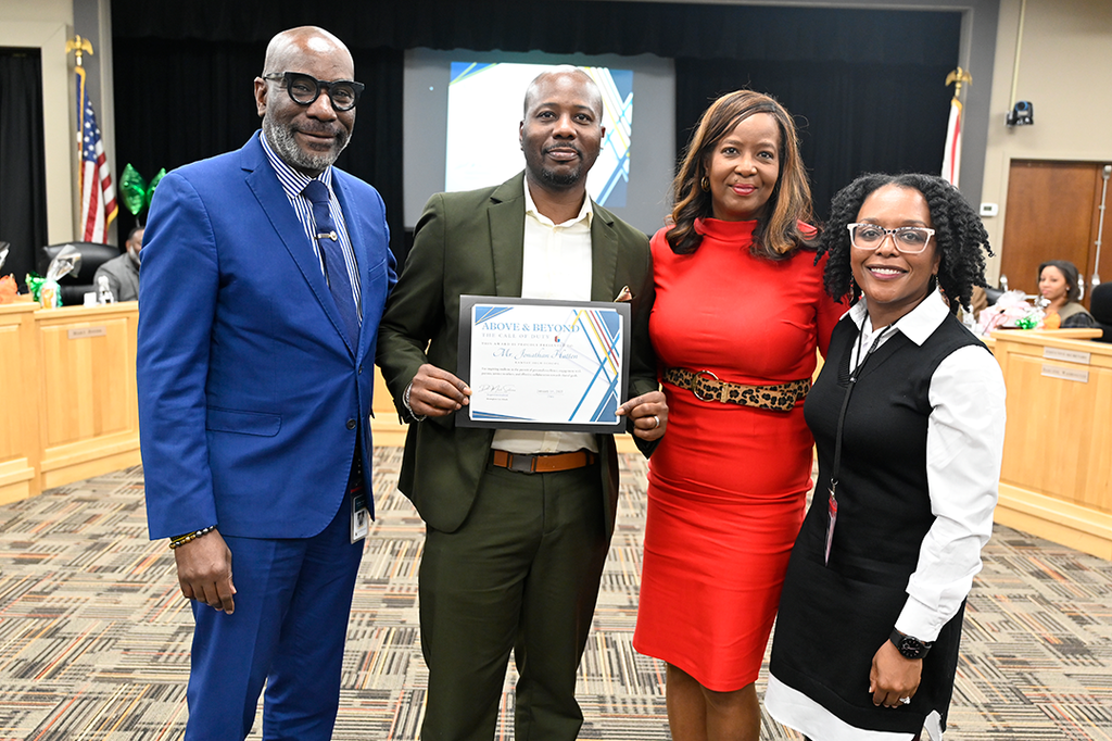 Last night, the Birmingham Board of Education recognized Jonathan Hatten, History Department Chair at Ramsay High School, IB World Studies, for going above and beyond the call of duty to make the district a better place! #SuccessStartsHere