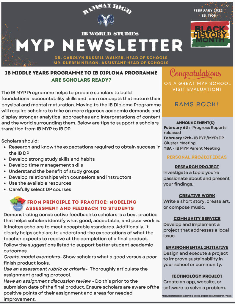 IB February Newsletter page 1