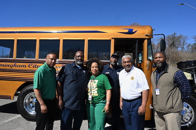 Sheriff Mark Pettway (in white)