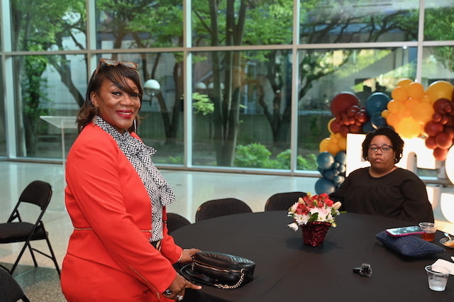 Candidates mingle with BCS administrators and leadership at the Birmingham Museum of Art.
