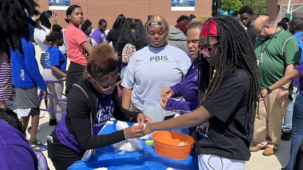 Our students had a great time at today's Autism Walk at Woodlawn High School!