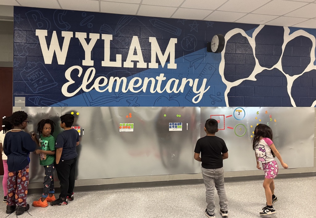 Murals and Magnetic Boards at Wylam Elementary School To Build a Culture of Math and Math Proficiency