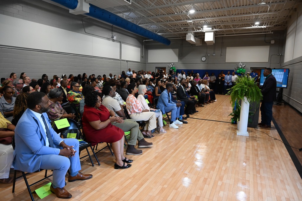 The gym was packed for the ceremony!