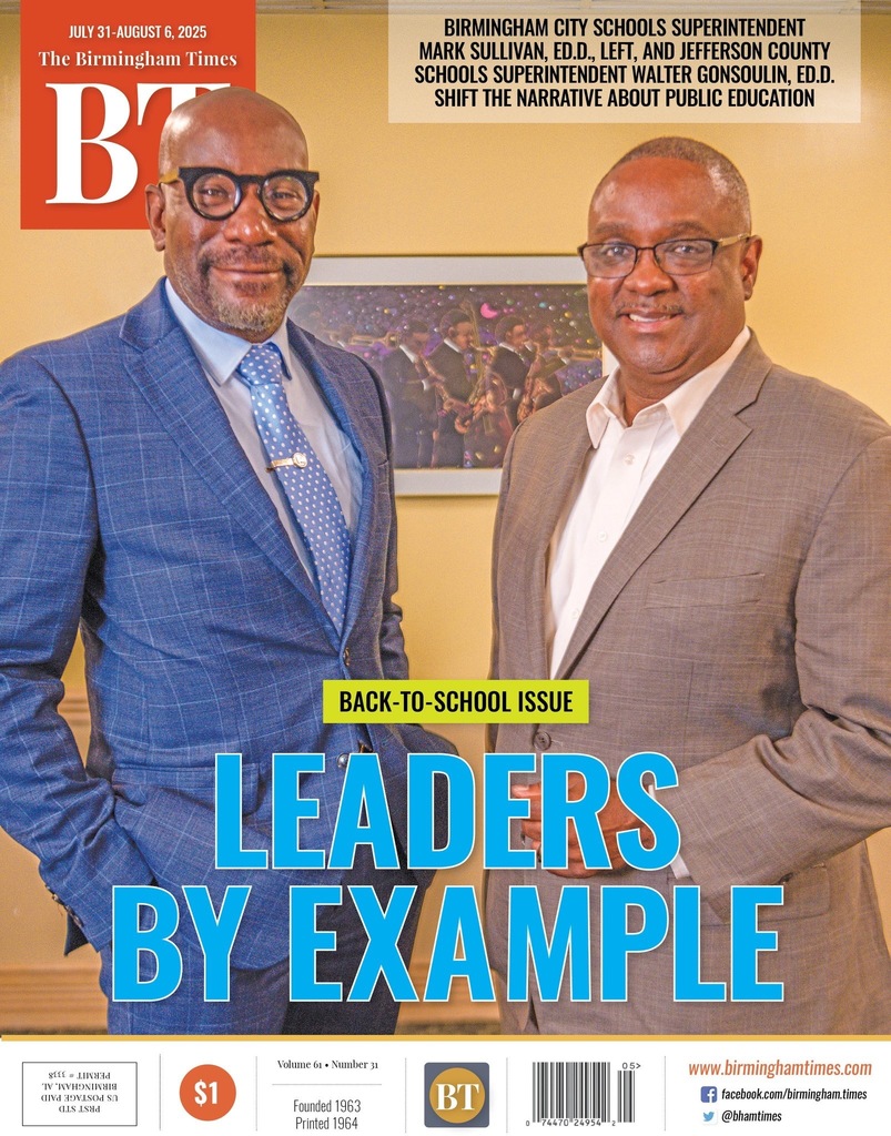 Dr. Mark Sullivan and Dr. Walter Gonsoulin grace the cover of The Birmingham Times