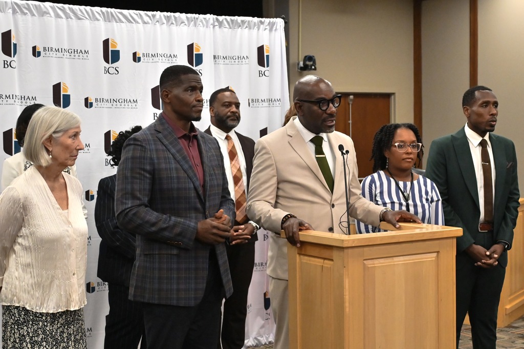 Dr. Mark Sullivan speaks at today's press conference