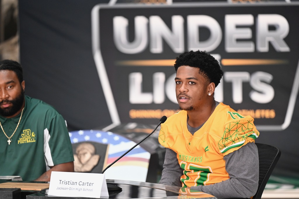Tristian Carter addresses a question.
