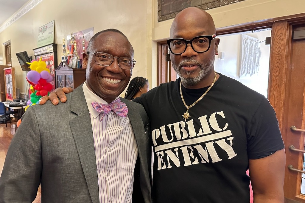 Phillips Principal Emeka Nzeocha and Avee-Ashanti Shabazz